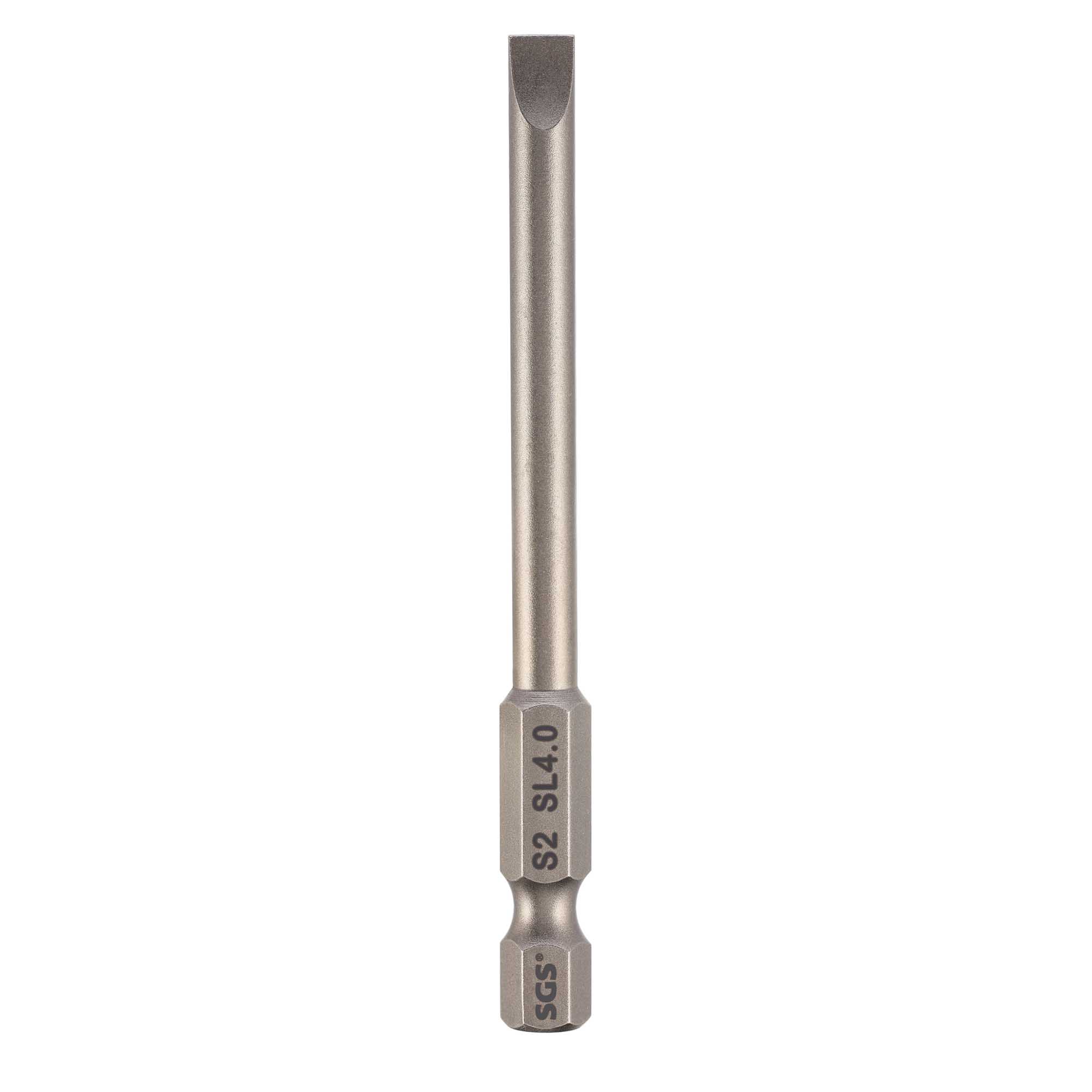 Бита шлицевая SGS SL4,0x0,8х110мм S2 1шт 63110-SL4.0
