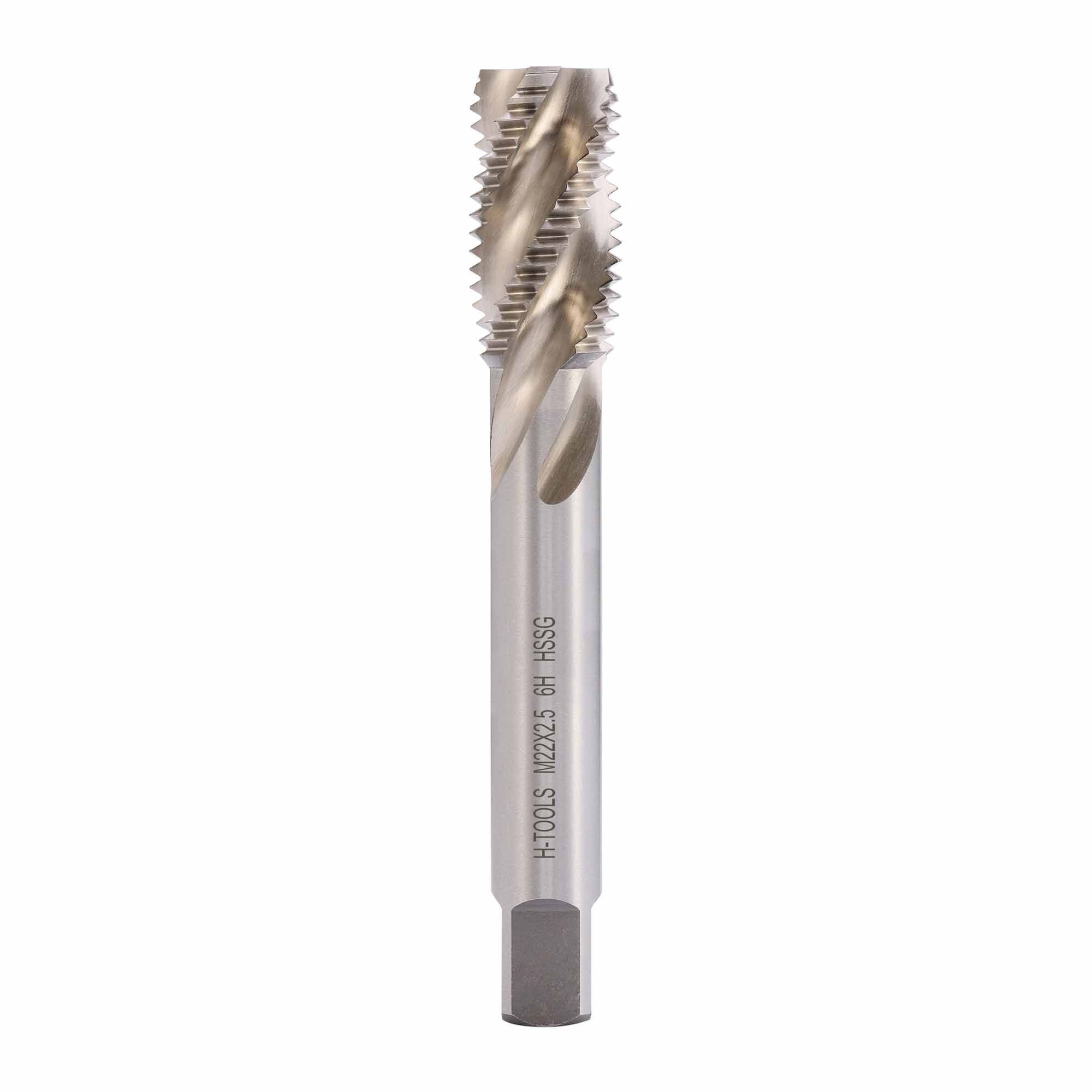 Метчик М22х2,5 (Машинный, винт.) DIN376 HSS-G 6h C/2-3P R35 140мм a=14,5 H-Tools 501100-D2-0220