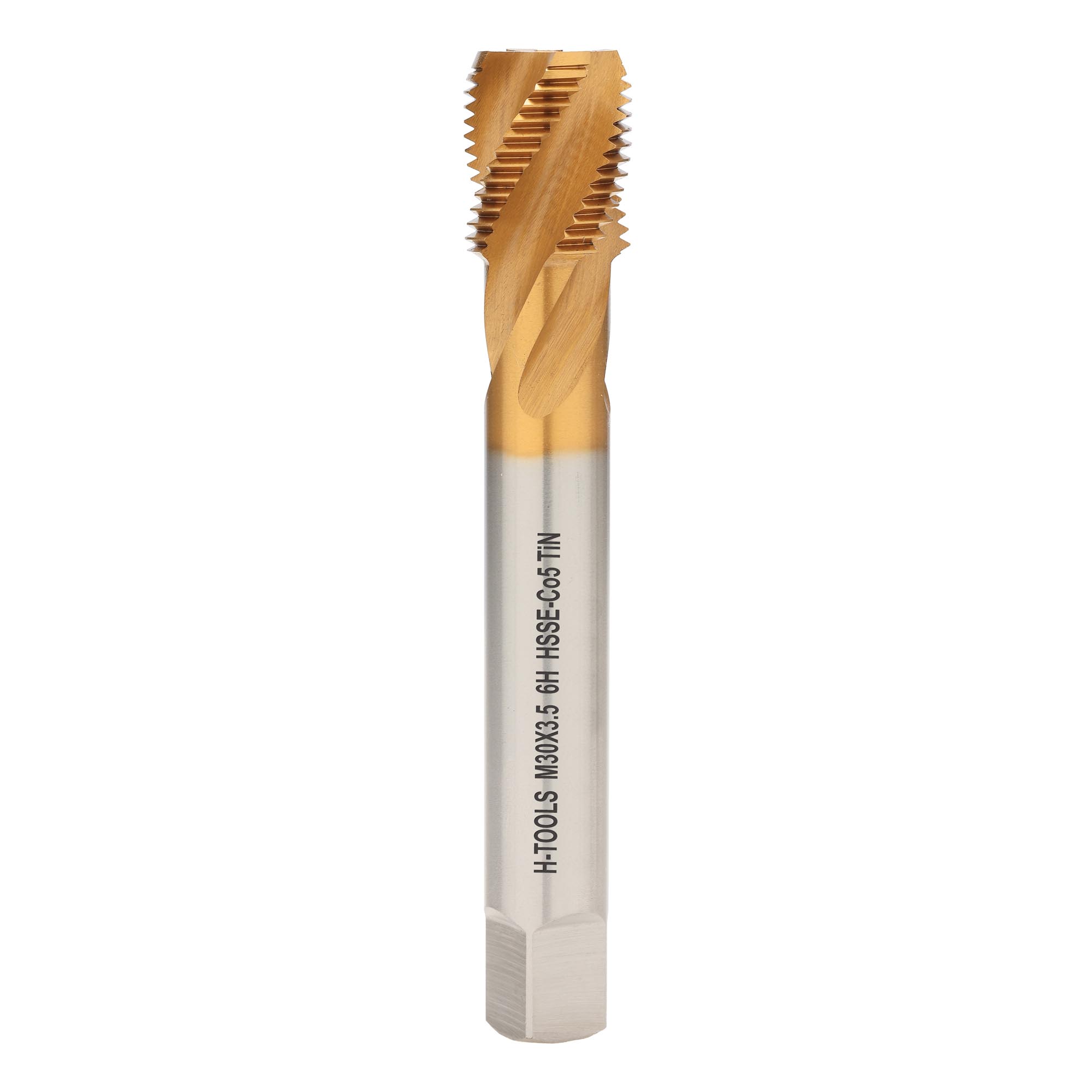 Метчик винтовой машинный H-Tools М30х3,5 DIN376 HSSE-TiN 6h C/2-3P R45 513X01-D2-0300