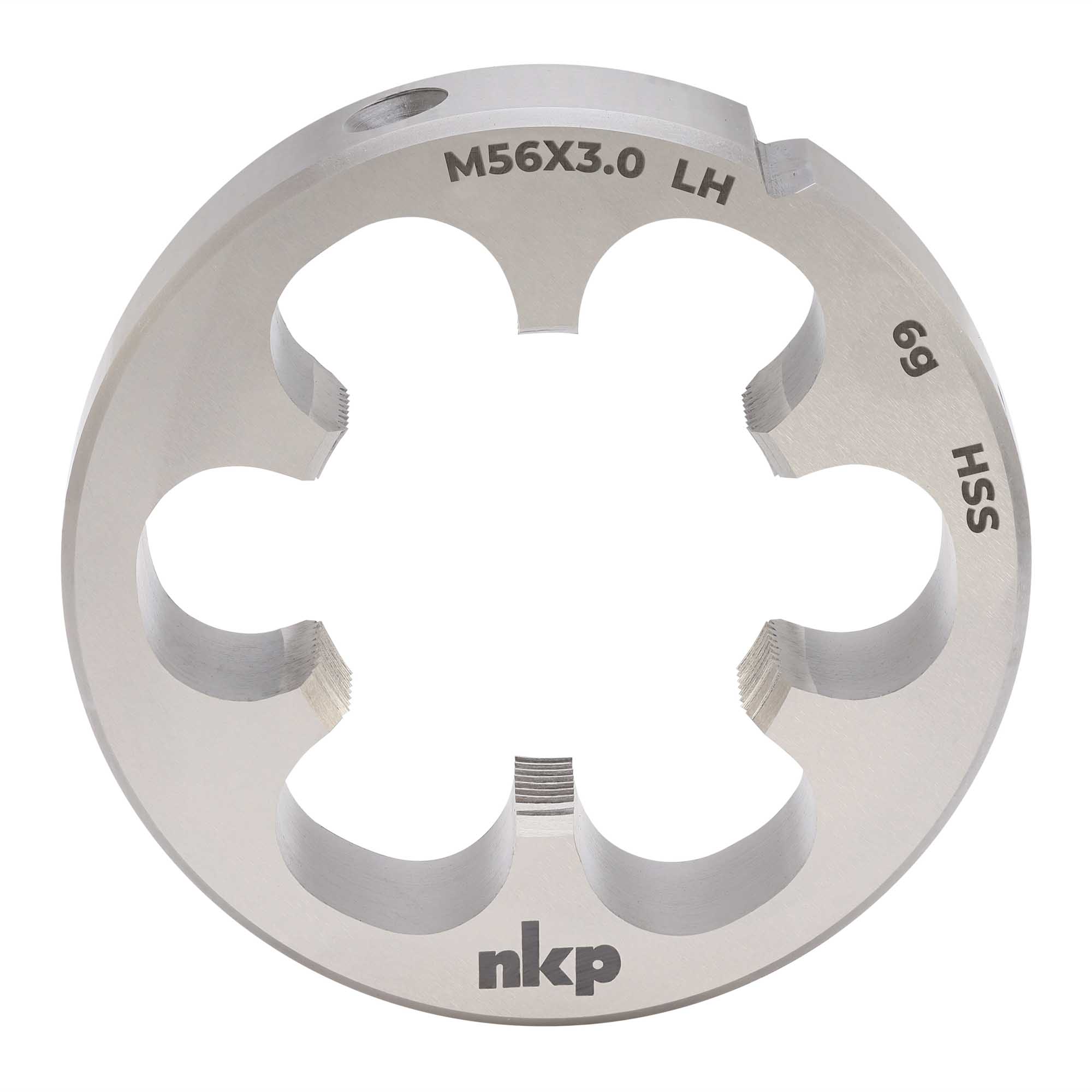 Плашка левая NKP М56х3,0 DINEN22568 HSS 6g 105х36мм 250563N
