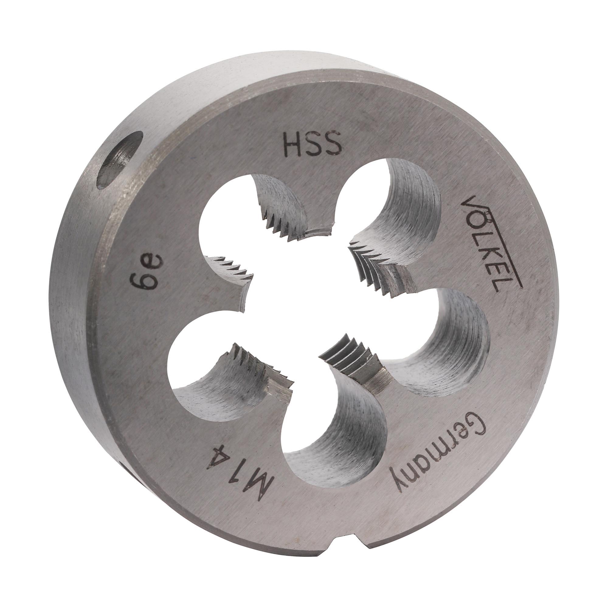 Плашка Volkel М14х2,0 HSS DIN EN 22568 6e 38х14мм V27516