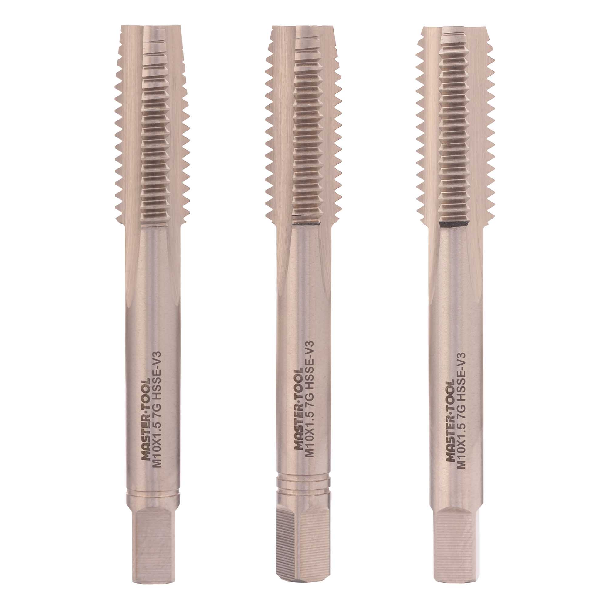 Набор метчиков 3шт Master-tool М10х1,5 HSSEV3 DIN352 7g 315230HT
