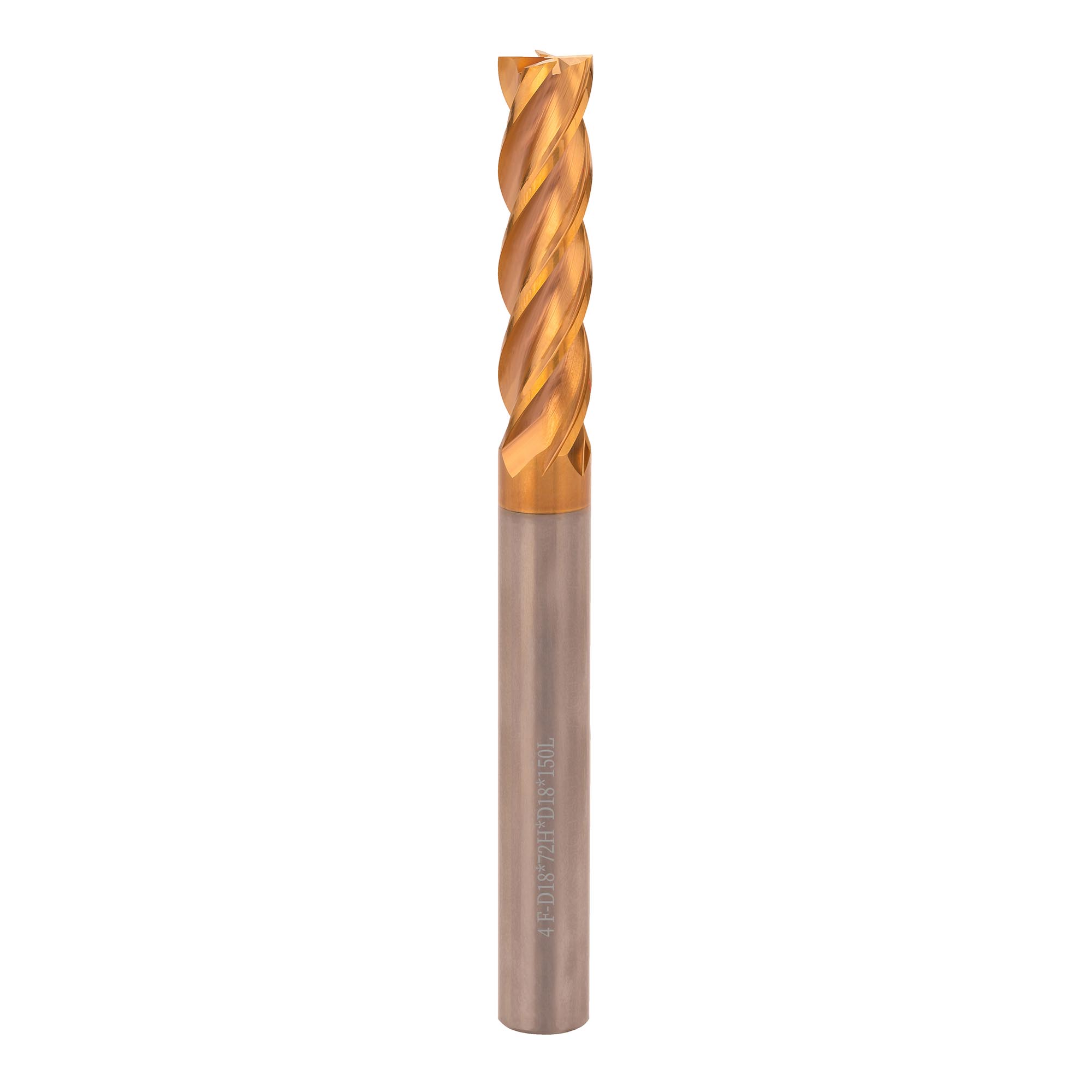Фреза твердосплавная по металлу H-Tools 18x150/72мм d18 4z 60HRC P30 TiSiCrN 6740-180