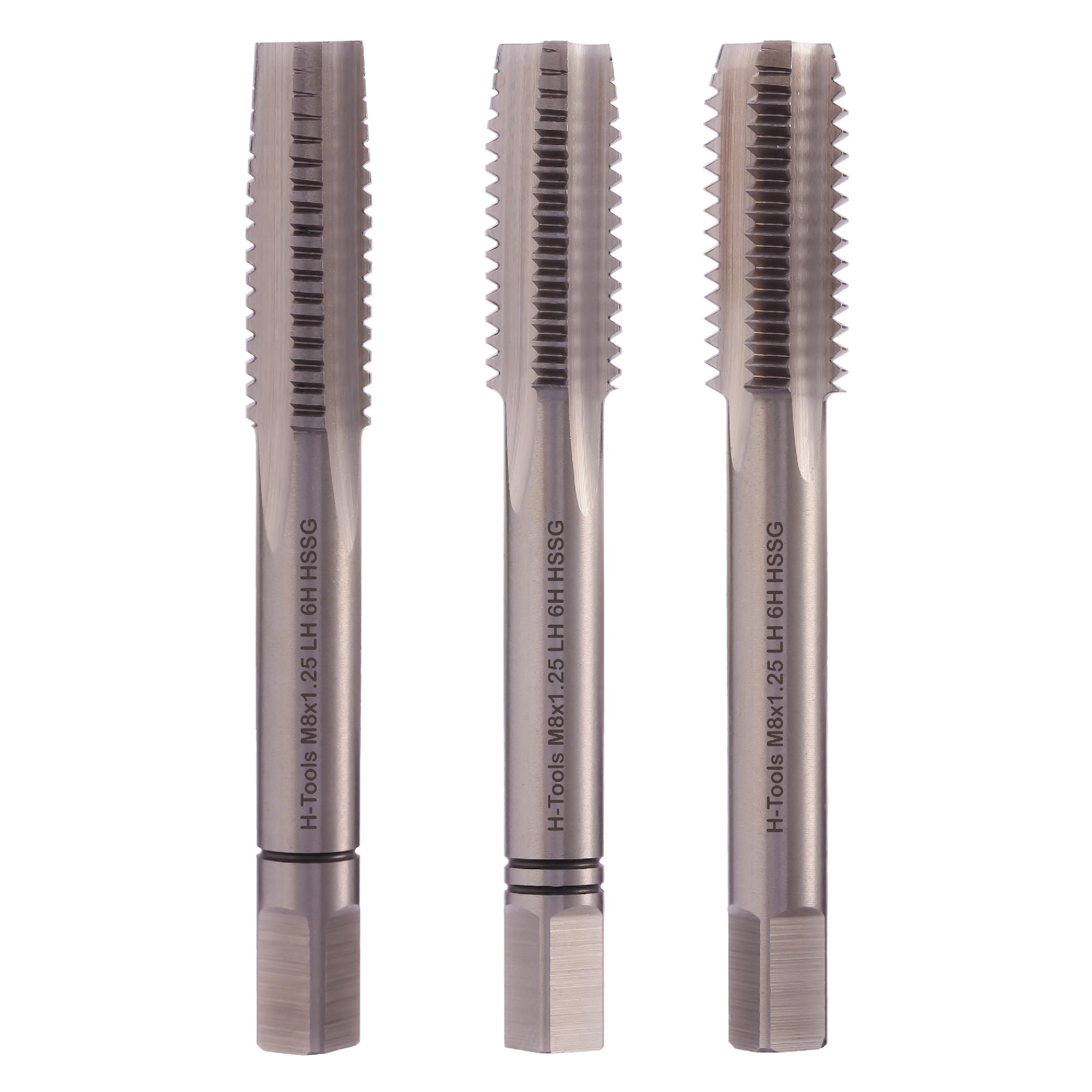 Набор левых метчиков 3шт H-Tools HSS-G DIN352 6h М8х1,25 230080LIHT