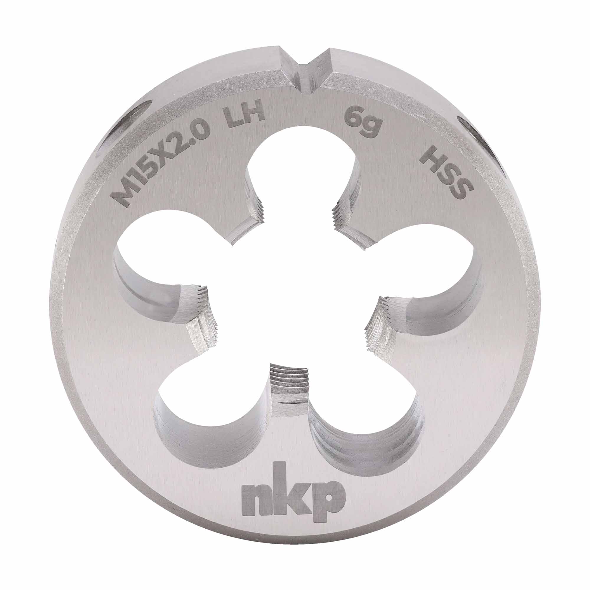 Плашка левая NKP М15х2,0 DINEN22568 HSS 6g 38х14мм 250151N
