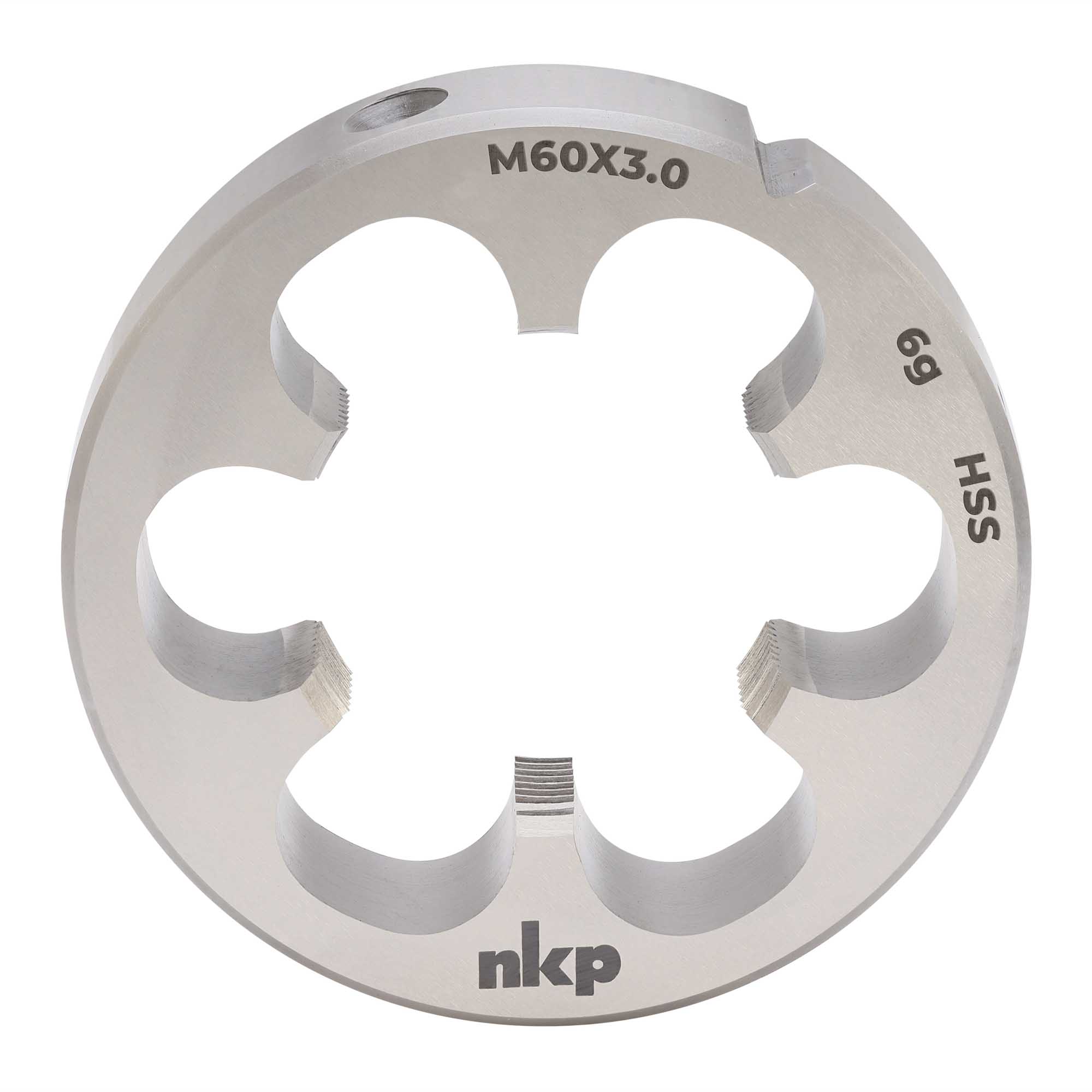 Плашка NKP М60х3,0 DINEN22568 HSS 6g 105х36мм 240603N