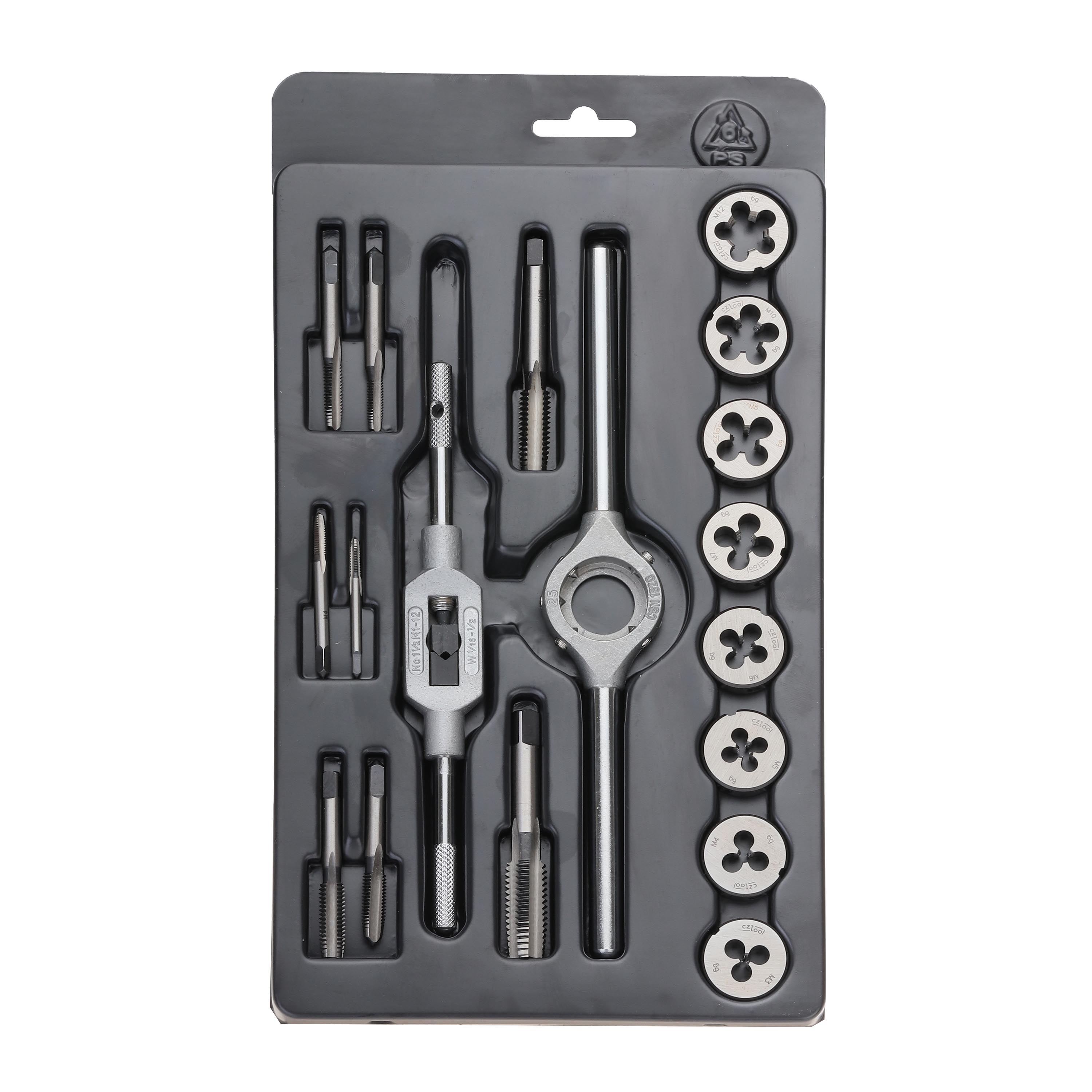 Набор метчиков и плашек Bucovice Tools M3-M12 115CrV3 18пр 310125