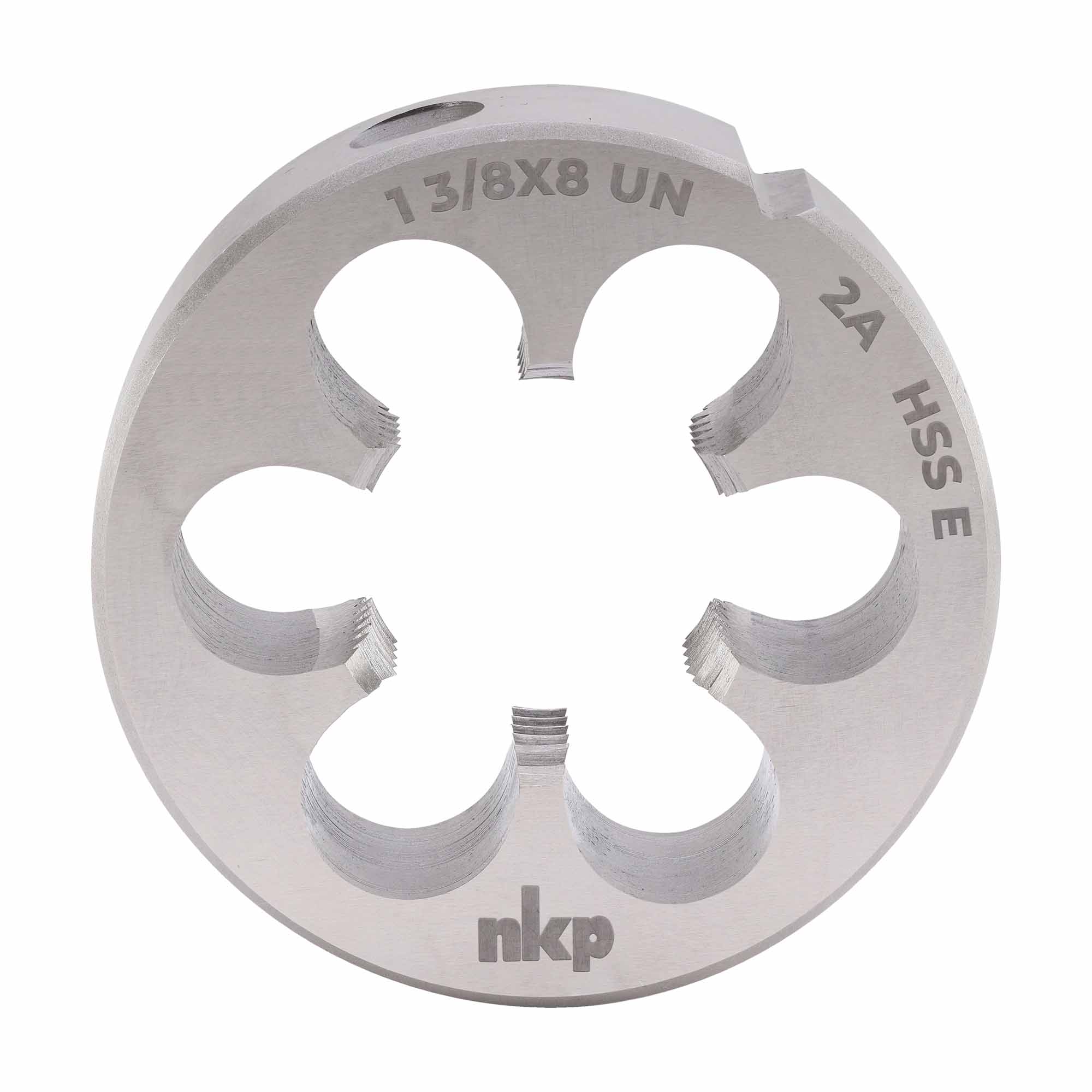 Плашка дюймовая NKP UN 1,3/8"-8 HSSE DIN22568 65x25мм 29910380UN08