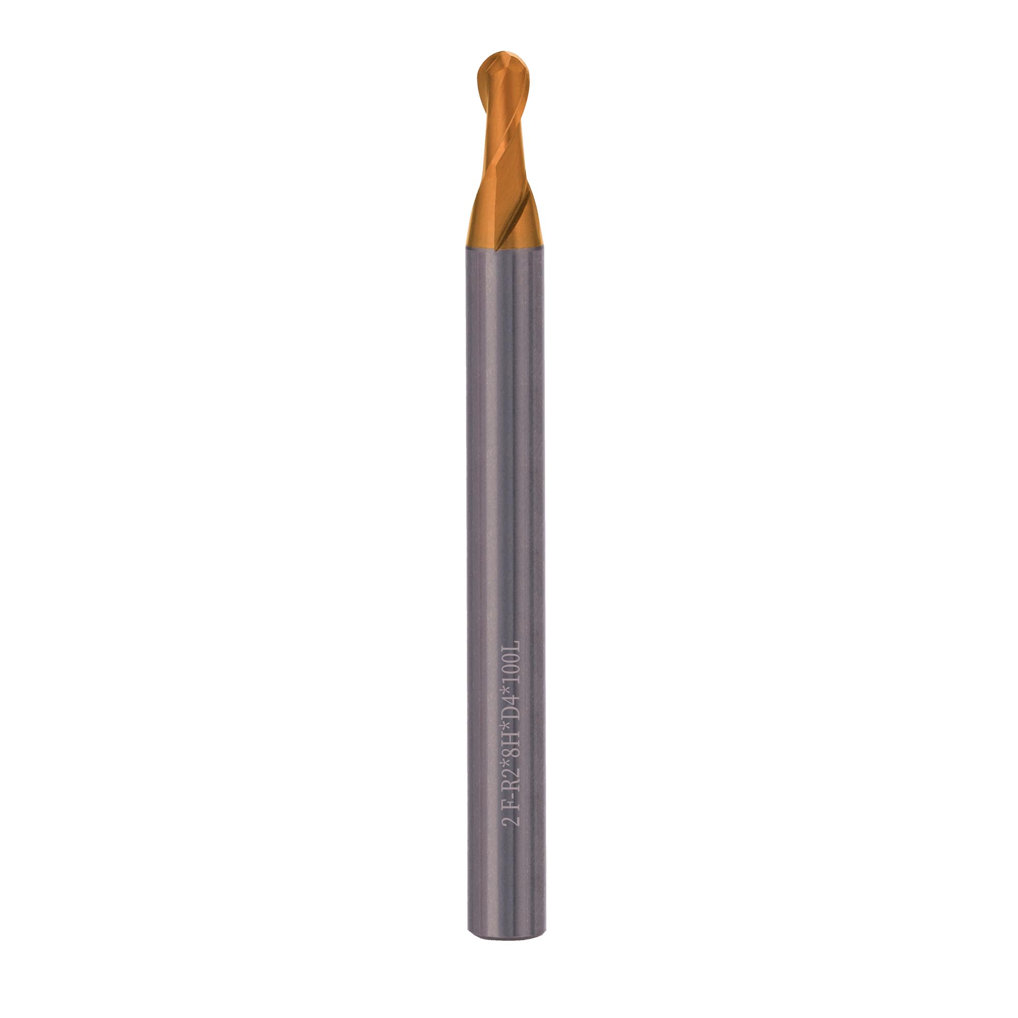 Фреза твердосплавная радиусная H-Tools 4,0x100/8мм d06 2z 60HRC P30 TiSiCrN 6821-040