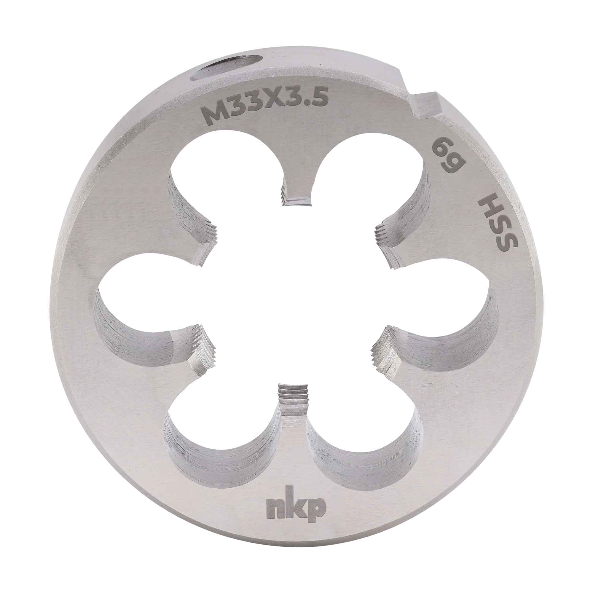 Плашка NKP М33х3,5 DINEN22568 HSS 6g 65х25мм 240330N