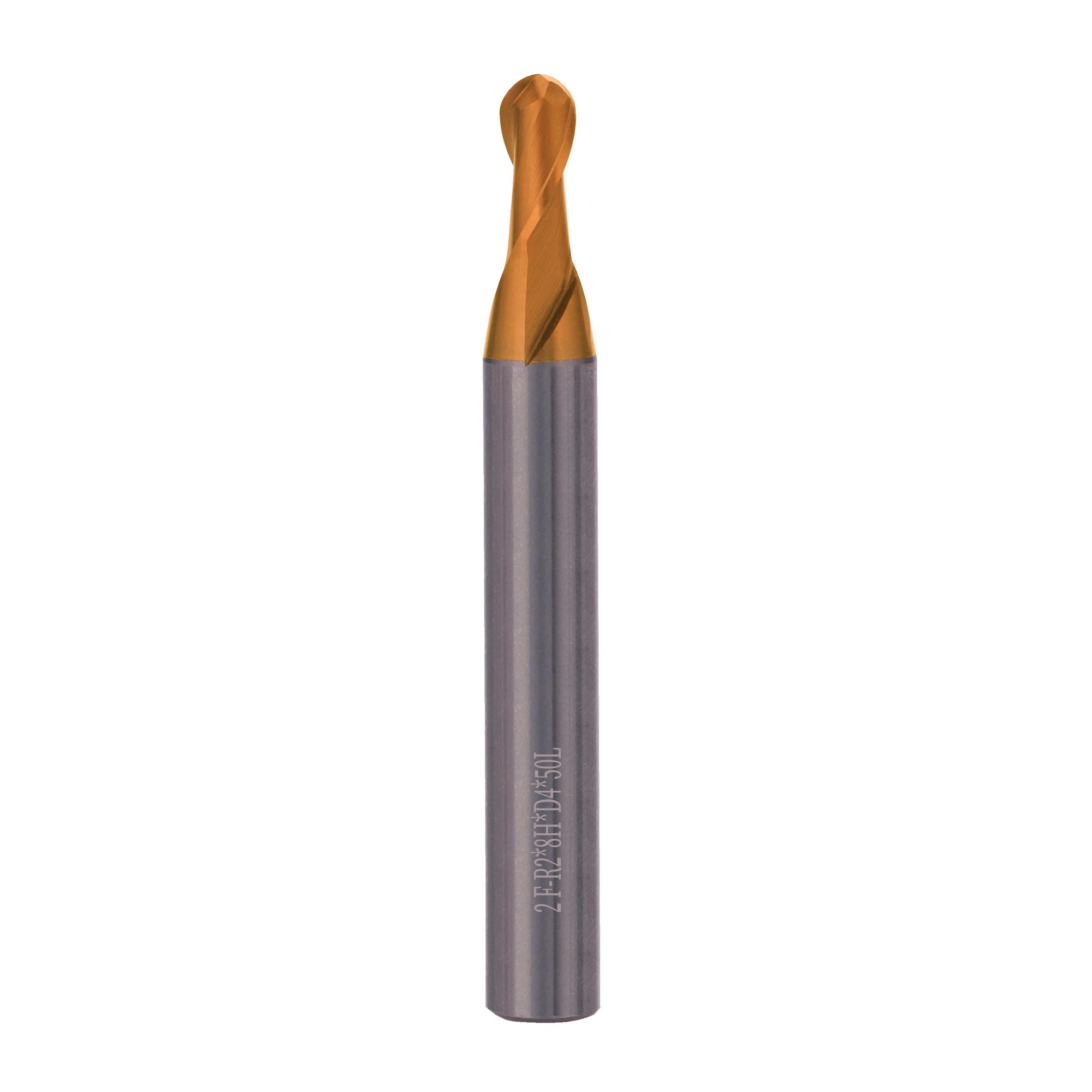 Фреза твердосплавная радиусная H-Tools 4,0x50/8мм d06 2z 60HRC P30 TiSiCrN 6817-040