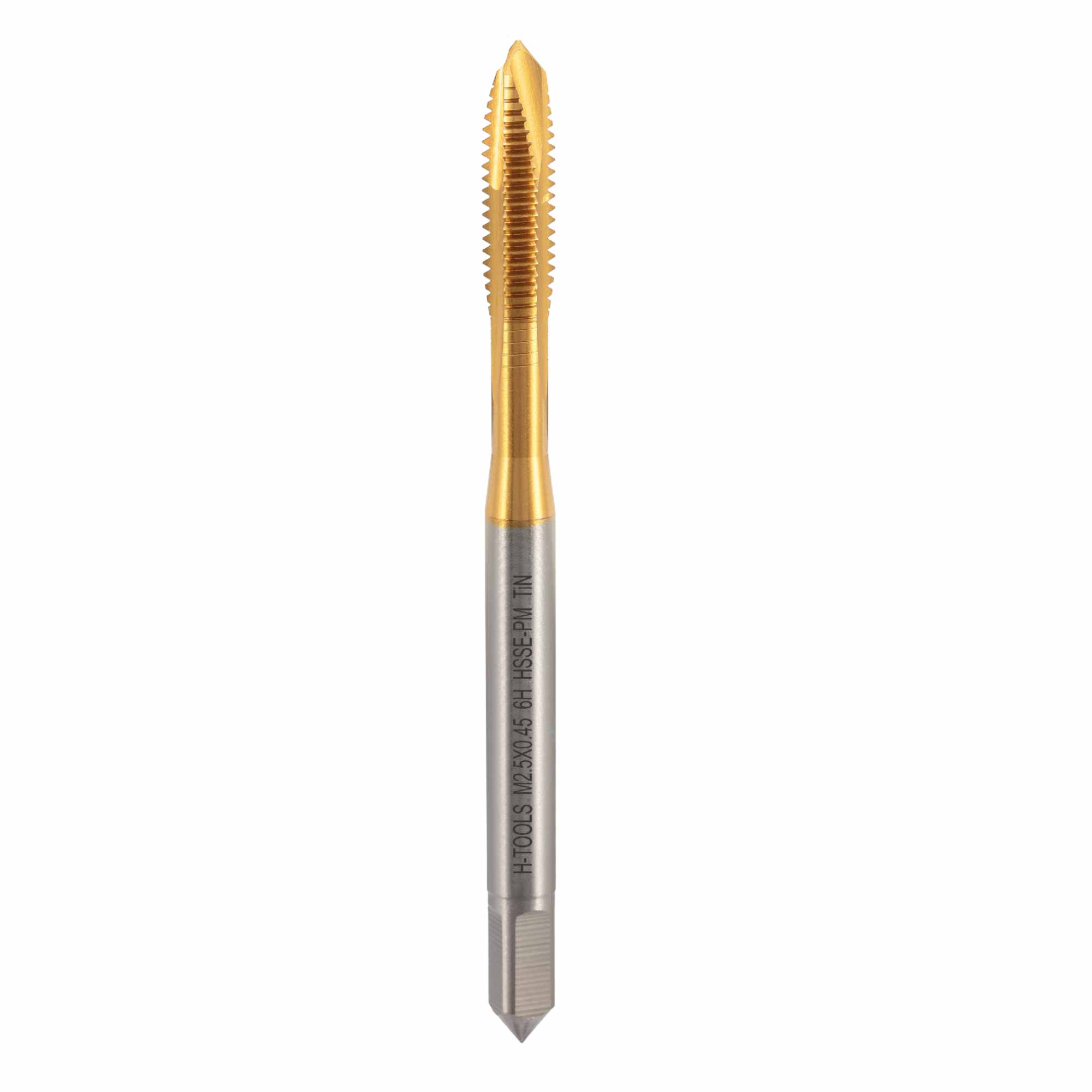 Метчик машинный H-Tools HSSEPM TiN DIN371B 6h М2,5х0,45 30030THT