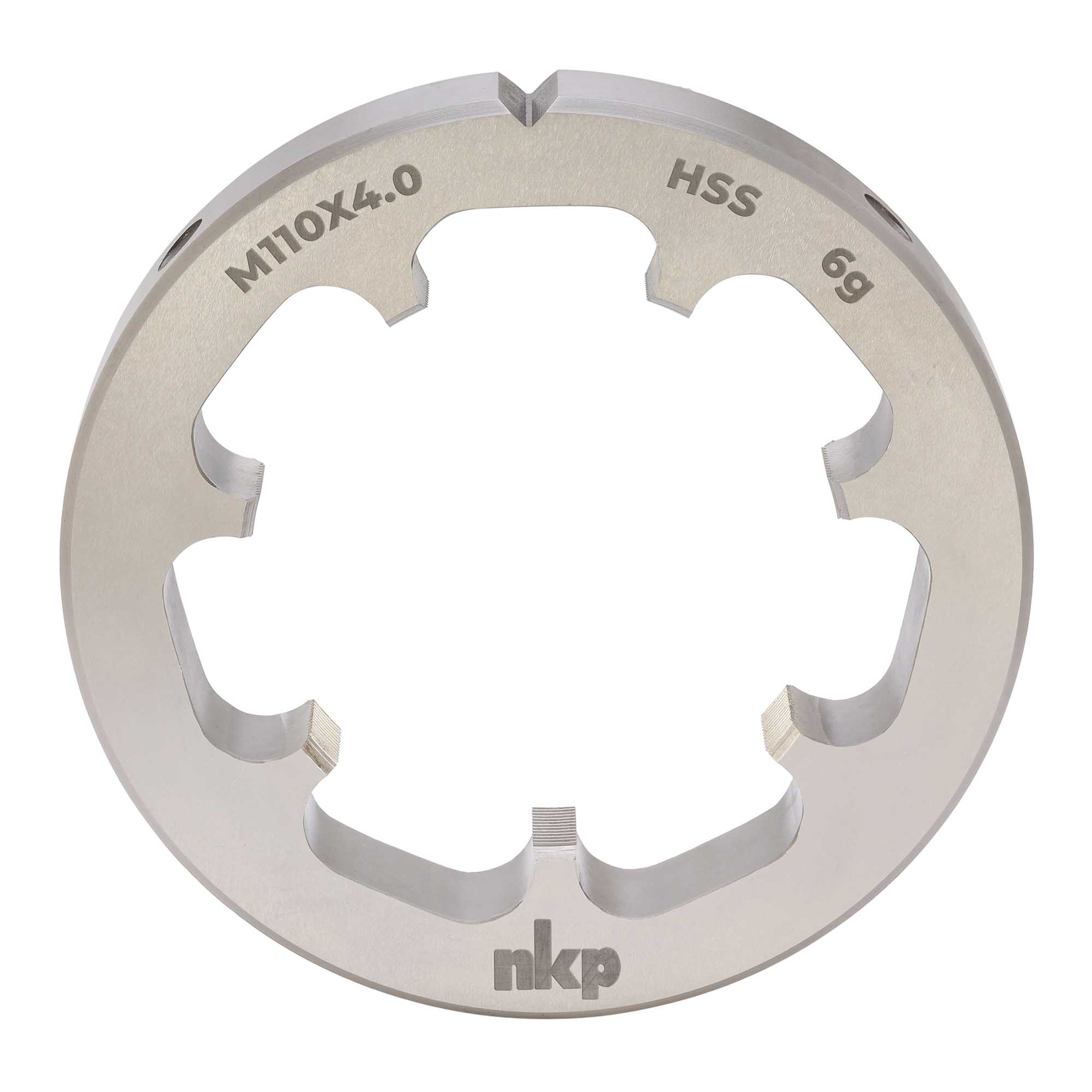 Плашка NKP М110х4,0 DINEN22568 HSS 6g 160х25мм 2401104N
