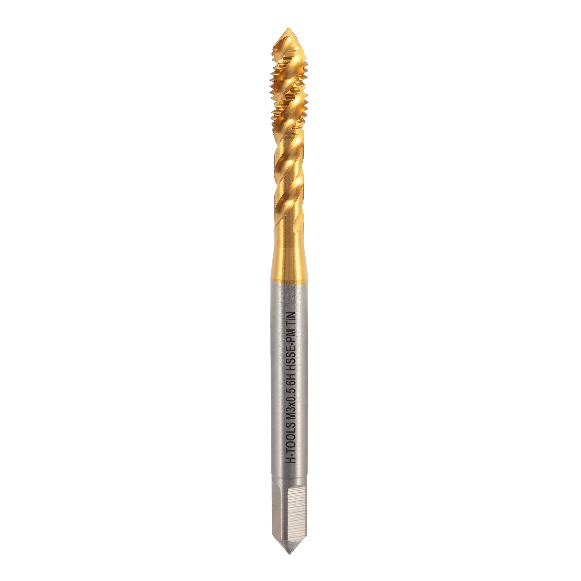 Метчик винтовой машинный H-Tools HSSEPM TiN DIN371C R45 6h М3х0,5 30131THT