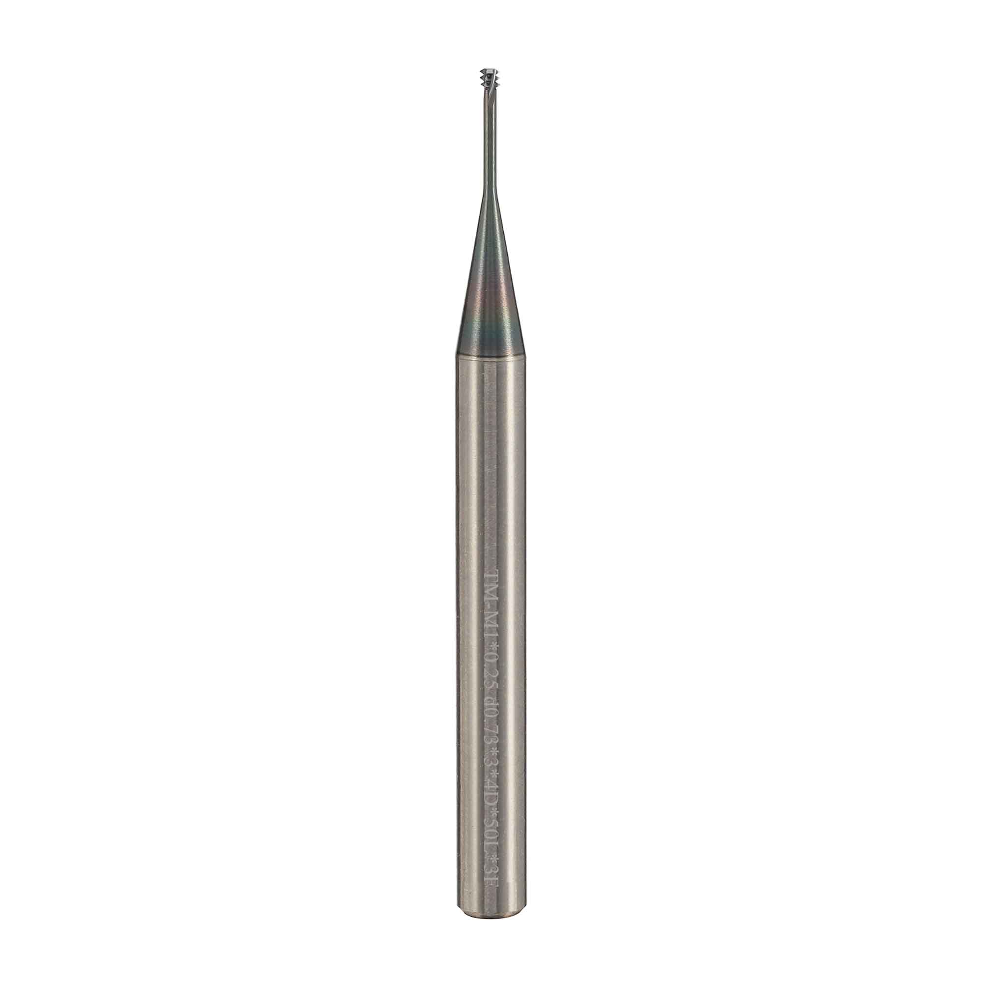 Резьбофреза 3 витковая М 1,0х0,25 52Hrc AlCrN 3xD 3F 60° BSKT BSE035S001