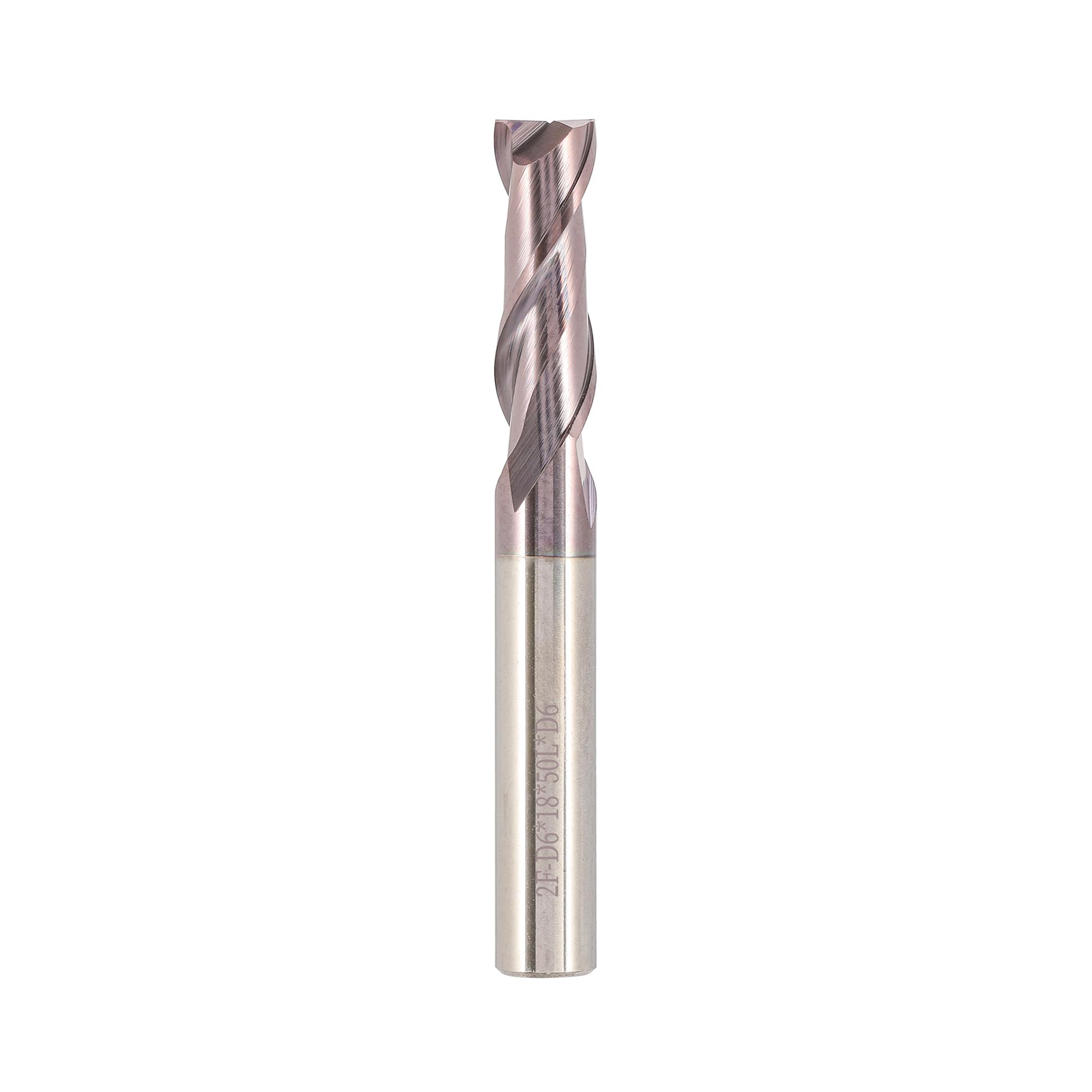 Фреза твердосплавная по металлу H-Tools 6,0x50/18мм d06 2z 55HRC P20 TiALN 19989-060