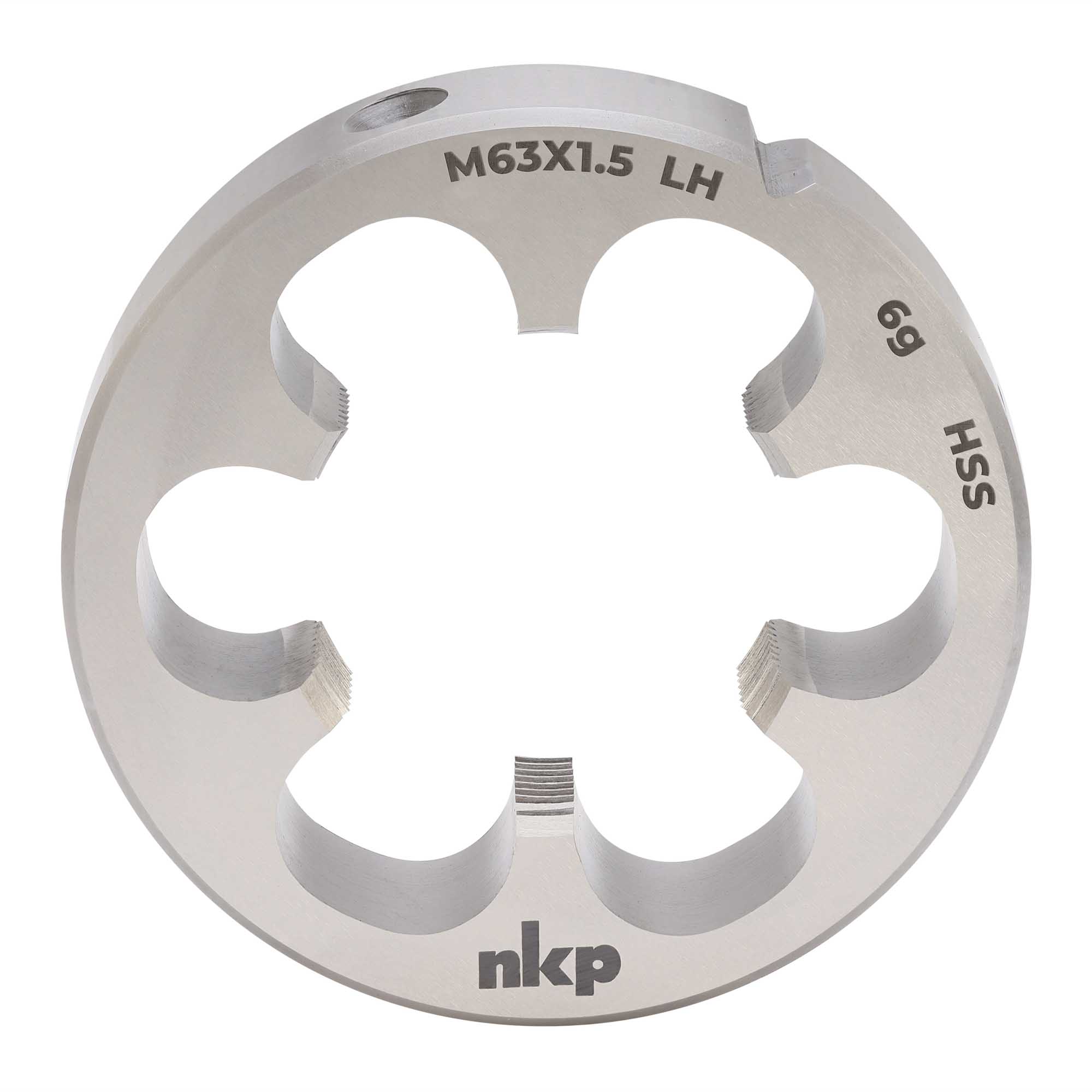 Плашка левая NKP М63х1,5 DINEN22568 HSS 6g 105х22мм 250631N