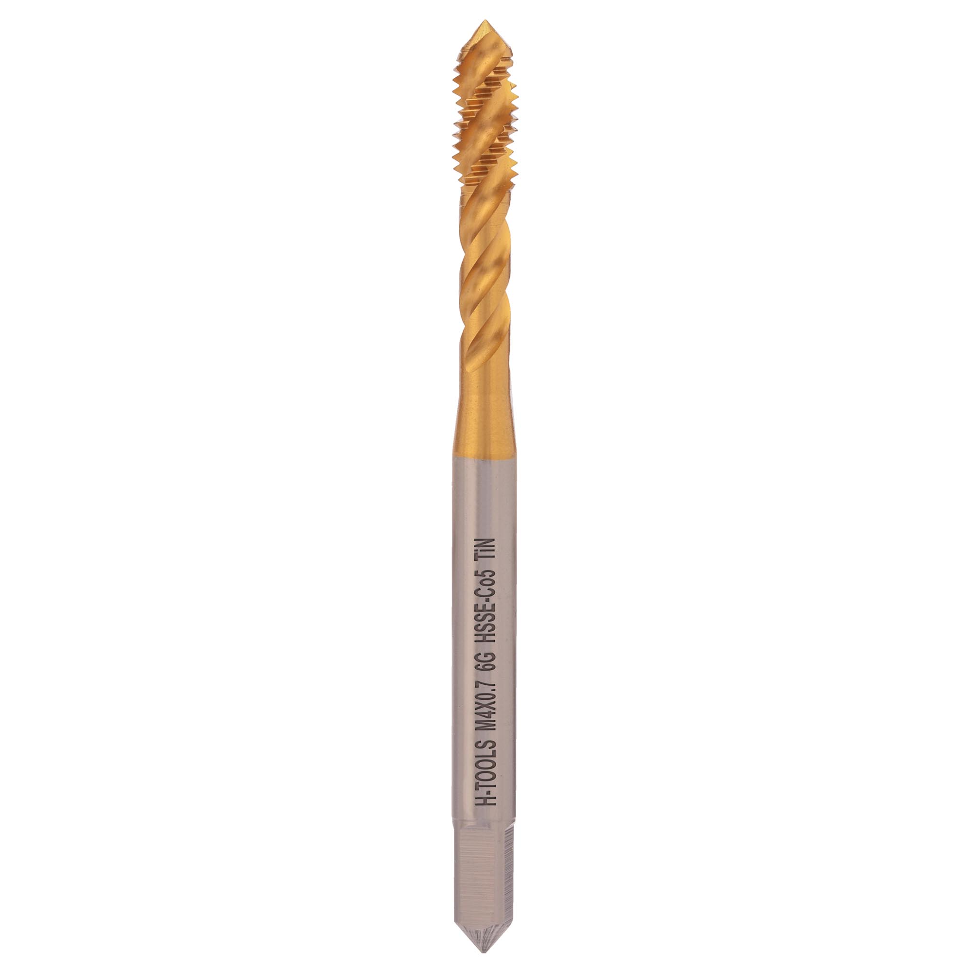 Метчик винтовой машинный H-Tools М4х0,7 DIN371 HSSE-TiN 6g C/2-3P R45 514X01-C2-0040