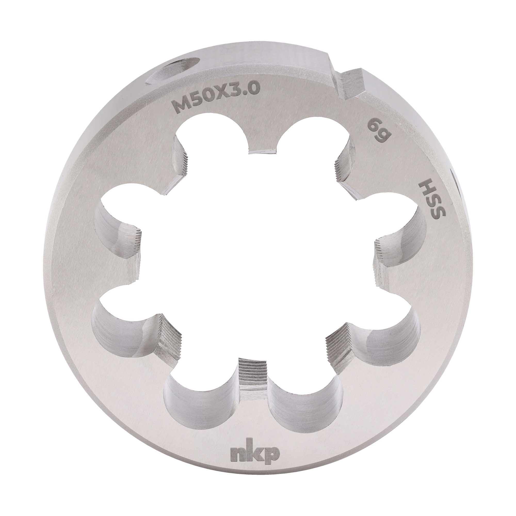 Плашка NKP М50х3,0 DINEN22568 HSS 6g 90х36мм 240503N