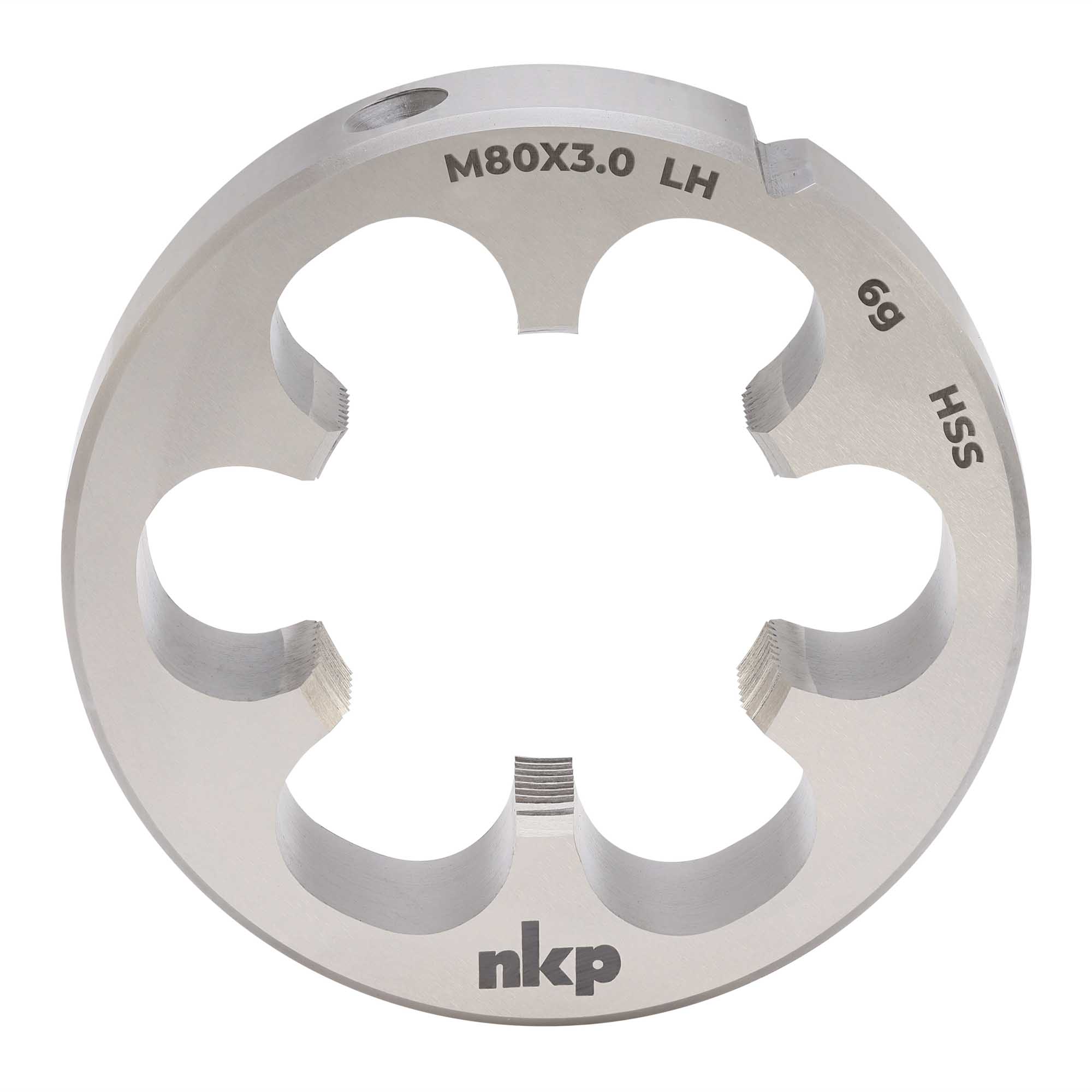 Плашка левая NKP М80х3,0 DINEN22568 HSS 6g 120х36мм 250803N