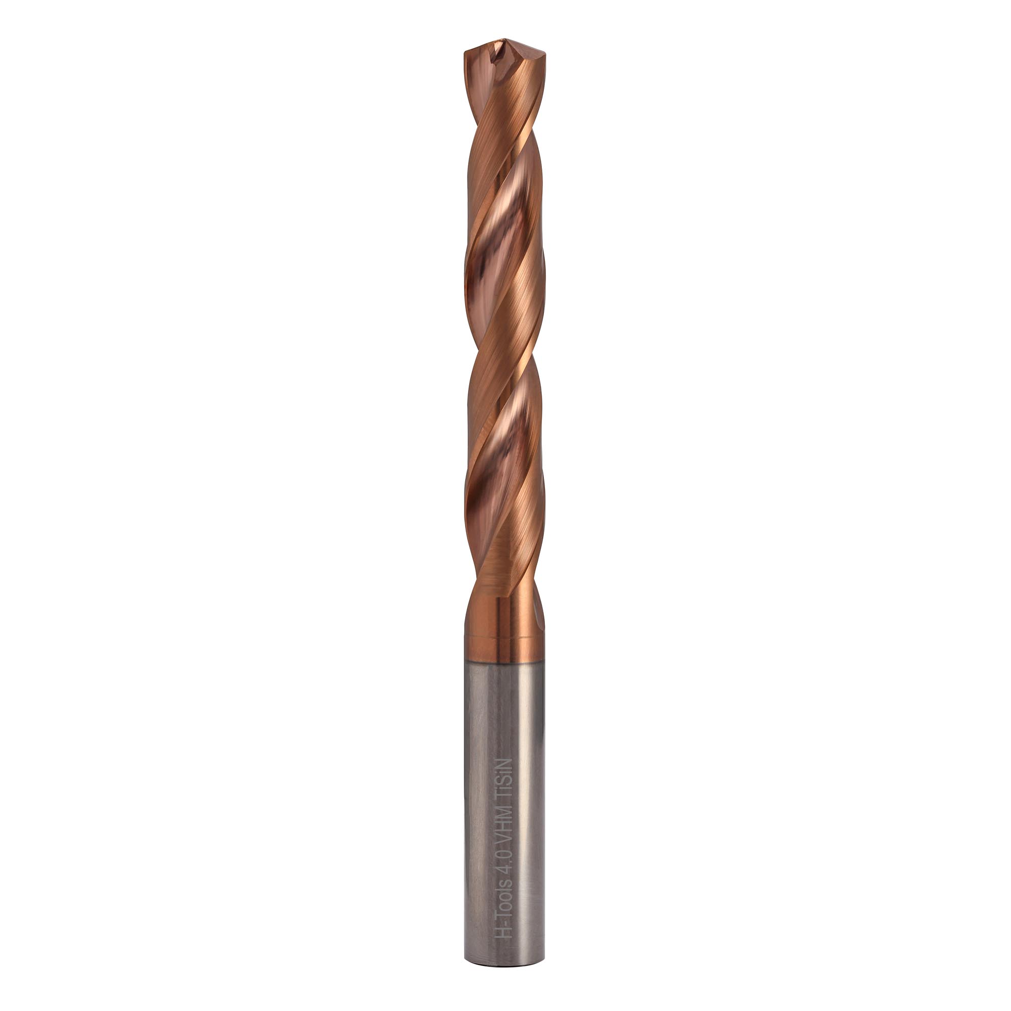 Сверло твердосплавное по металлу H-Tools 4,0x25/50мм VHM TiSiN h8 140° 8140-1040