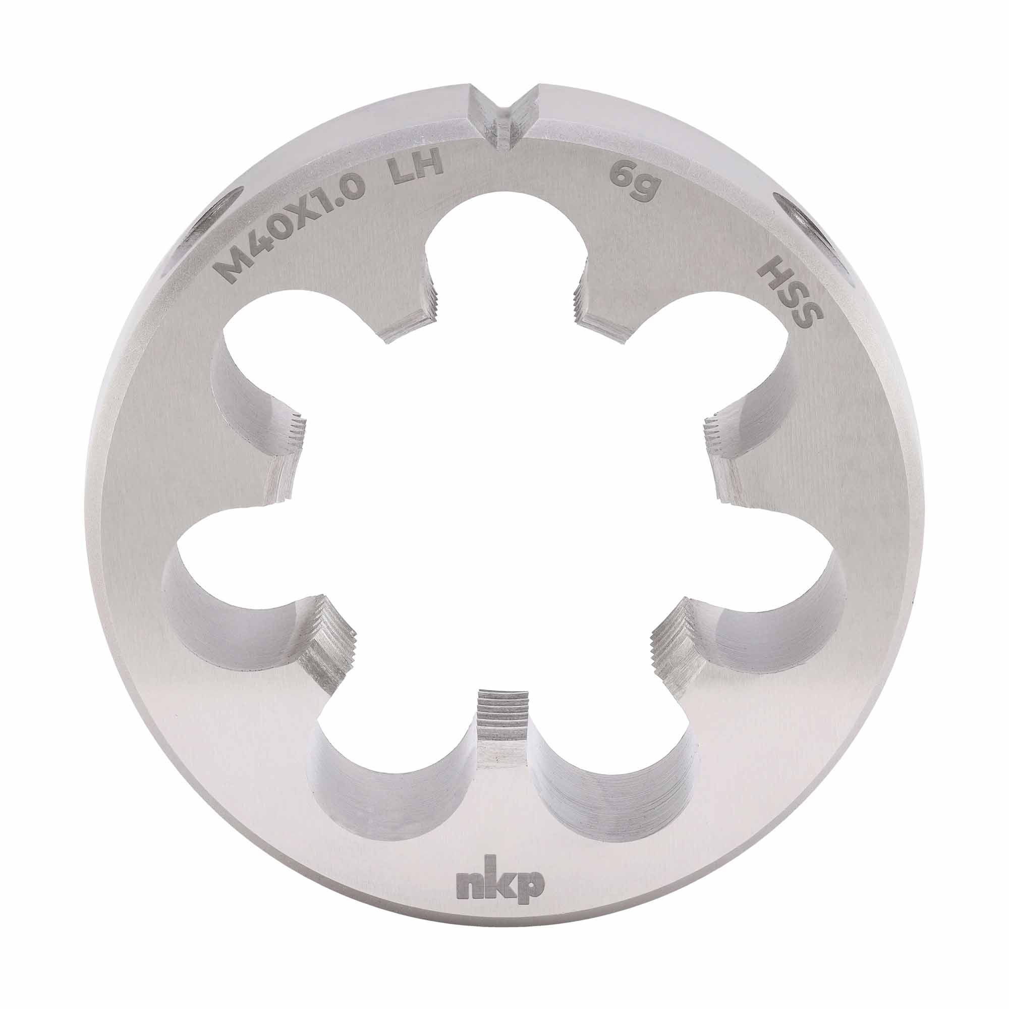 Плашка левая NKP М40х1,0 DINEN22568 HSS 6g 75х20мм 250404N