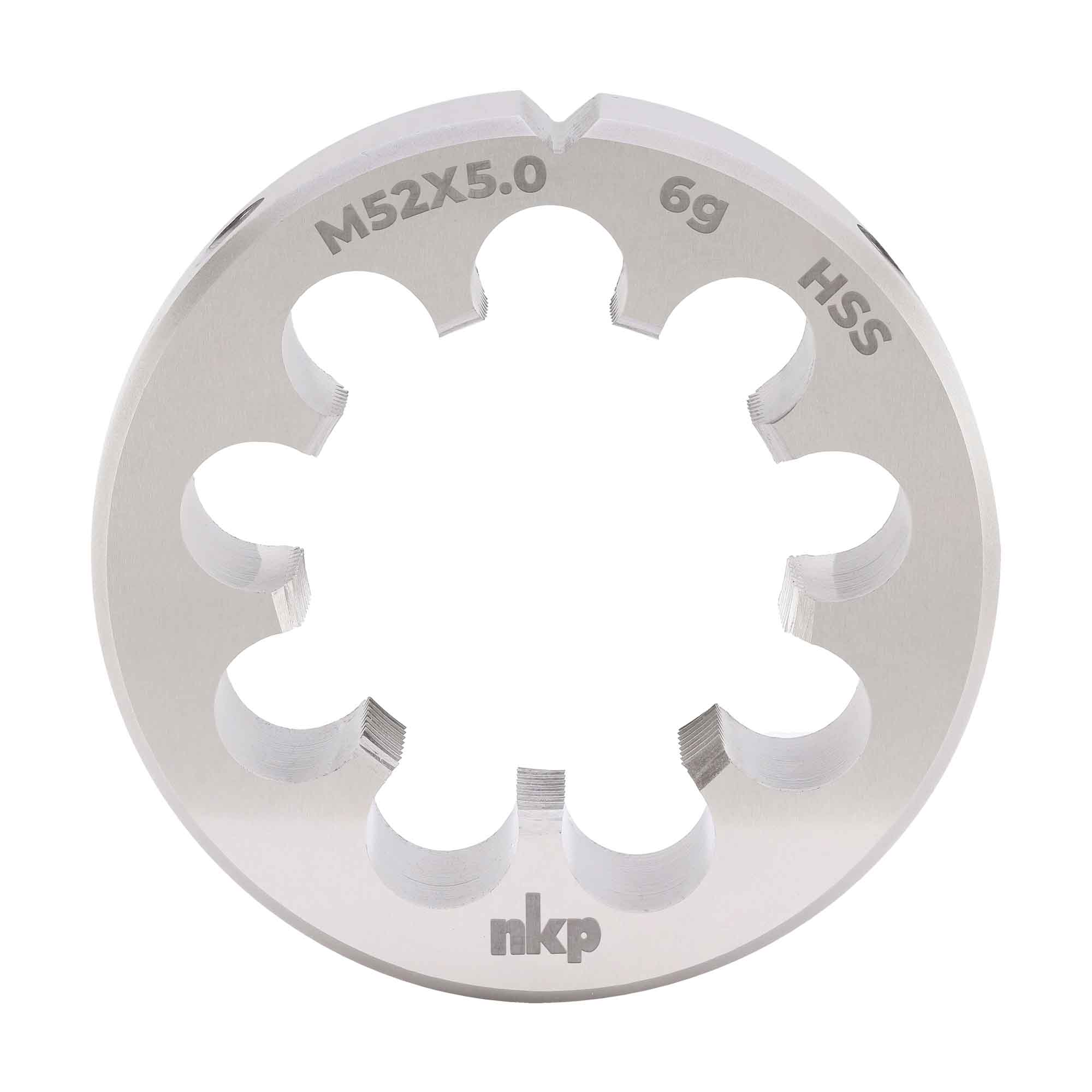 Плашка NKP М52х5,0 DINEN22568 HSS 6g 90х36мм 240520N