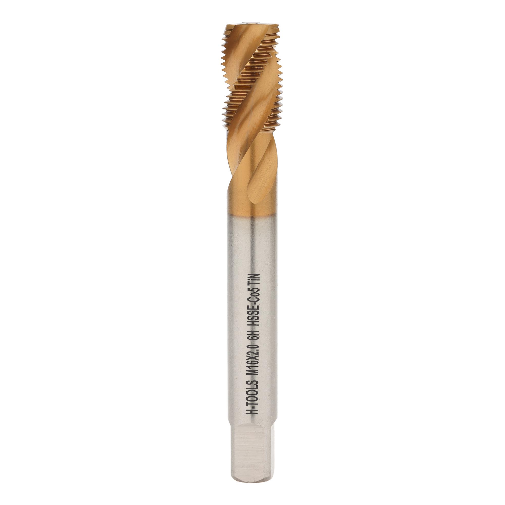 Метчик винтовой машинный H-Tools М16х2,0 DIN376 HSSE-TiN 6h C/2-3P R45 513X01-D2-0160
