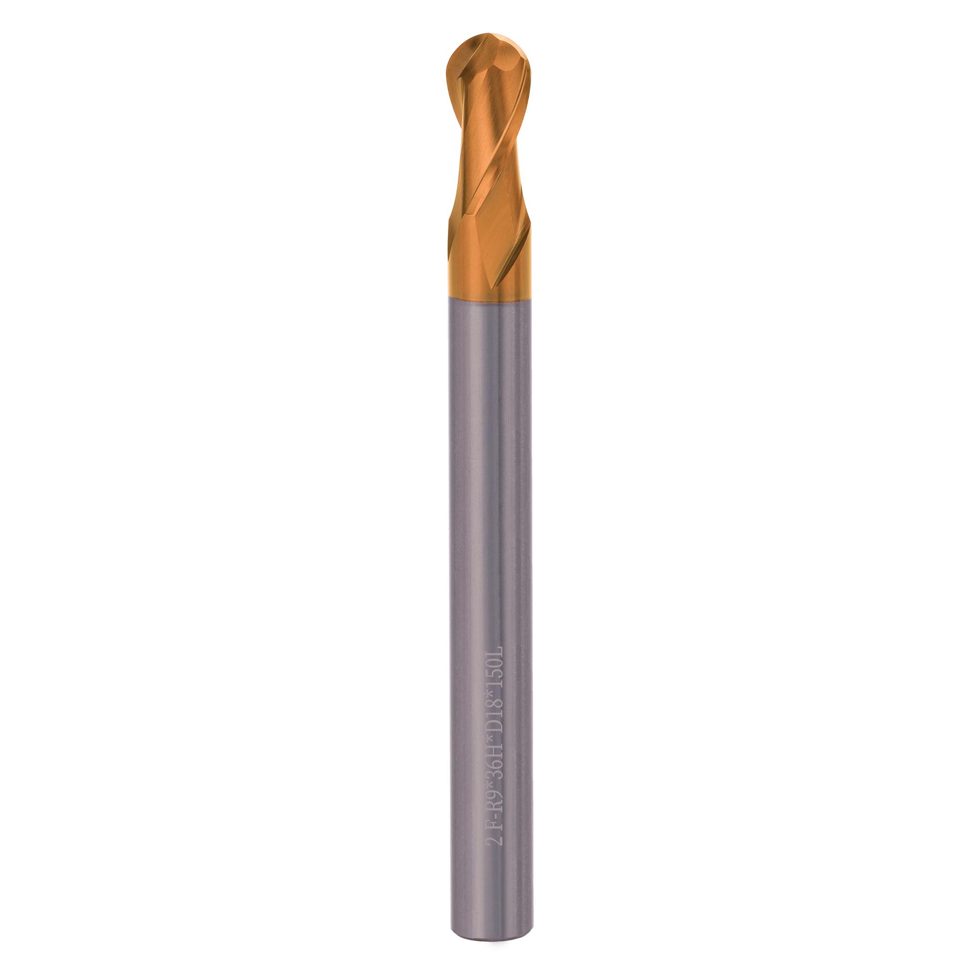Фреза твердосплавная радиусная H-Tools 18x150/36мм d18 2z 60HRC P30 TiSiCrN 6823-180