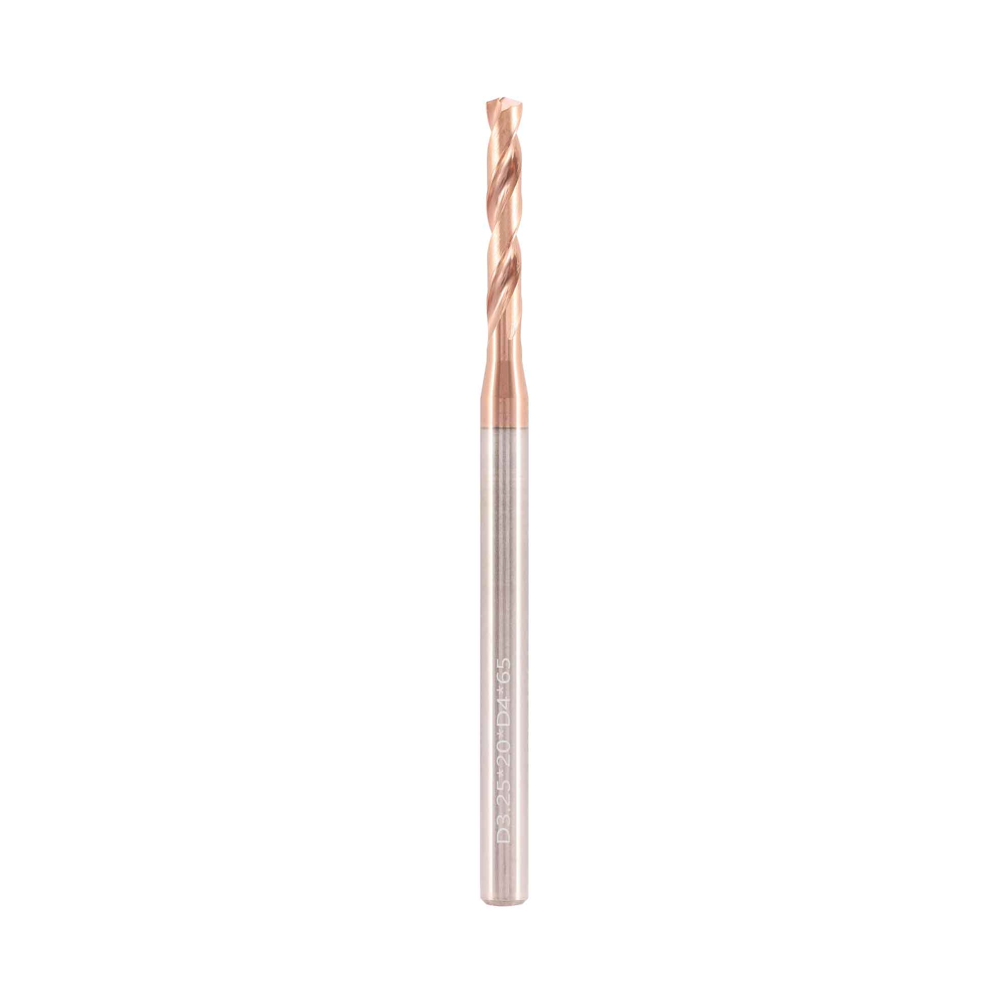 Сверло твердосплавное 3,25x65/20мм d04 VHM TiSiN 140° 60HRC BSKT BSE066D004-3,25