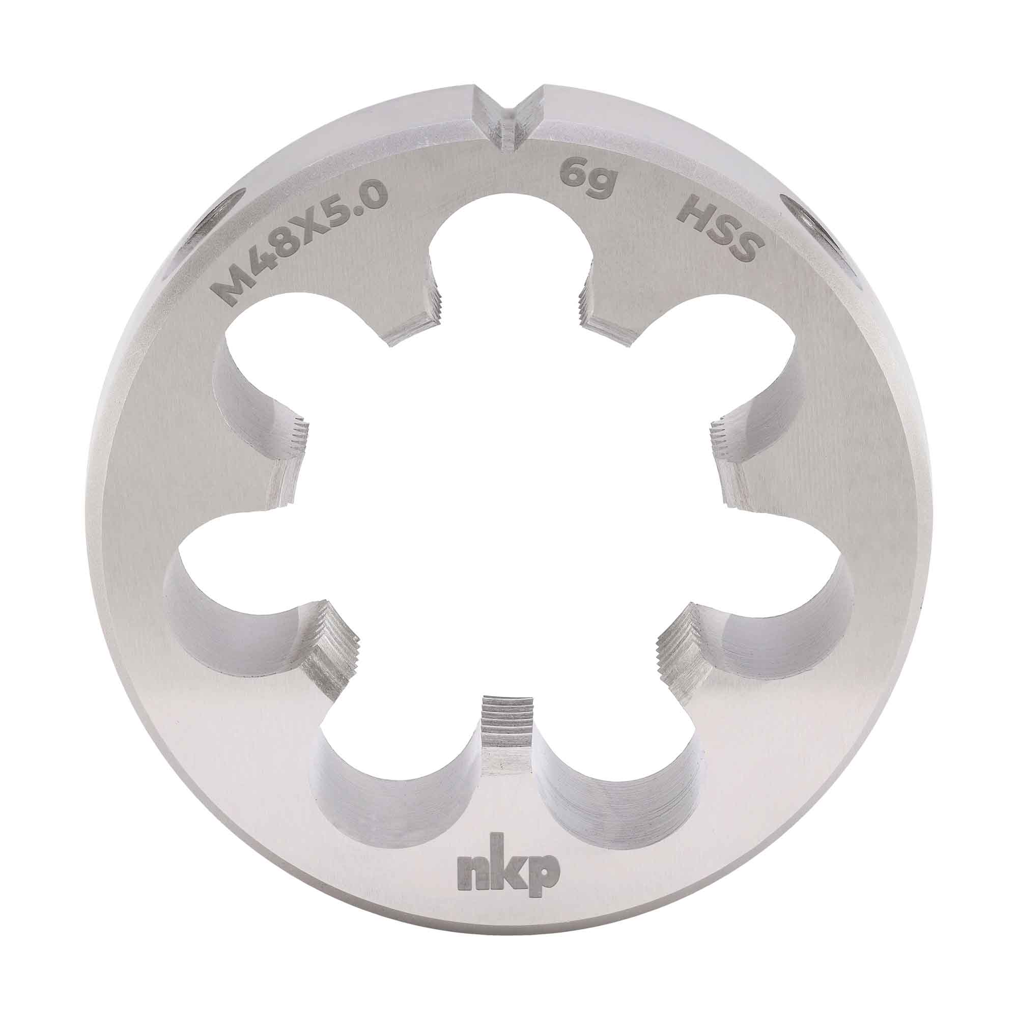 Плашка NKP М48х5,0 DINEN22568 HSS 6g 90х36мм 240480N