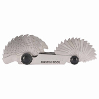 Резьбомер M/MF/Whitworth/G 58шт MASTER-TOOL 1090202010032