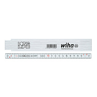 Метр складной 2м х15мм Longlife (Белый) Wiha 4102000 27057