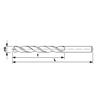 Сверло удлиненное по металлу Ruko 2,5x95/62мм DIN340 HSS-G h8 10xD 118° 203025