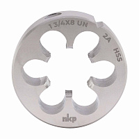 Плашка дюймовая NKP UN 1,3/4"-8 HSS DIN22568 90x36мм 24910340UN08 